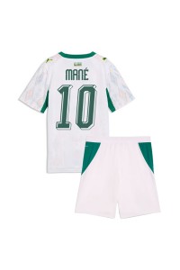 Senegal Sadio Mane #10 Jalkapallovaatteet Lasten Kotipeliasu MM-kisat 2026 Lyhythihainen (+ Lyhyet housut)
